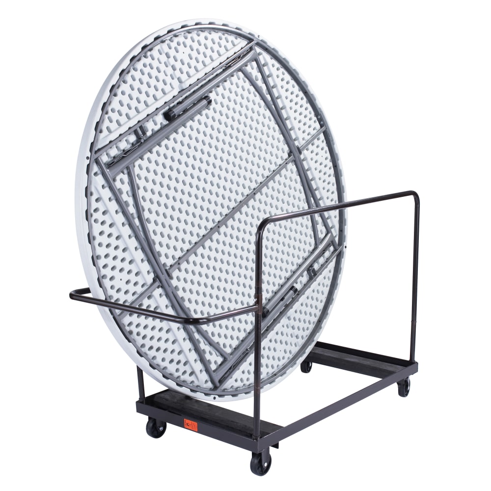 National Public Seating Dolly, DY-71R Folding Table, 40-1/2inH x 28inW x 61-1/2inD, Brown MPN:DY-71R