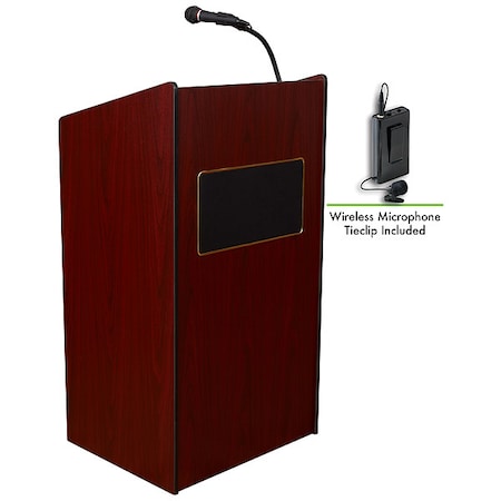 Aristocrat Sound Lectern Wireless Tie Clip Mic Mahogany MPN:6010-MY/LWM-6