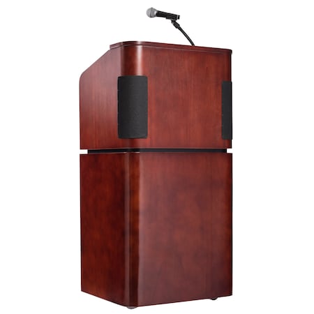Tabletop and Base Combo Sound Lectern, Mahogany on Walnut MPN:950/901-MY/WT