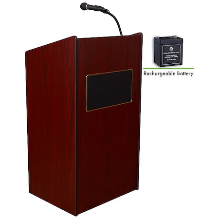 Aristocrat Sound Lectern Recharge Battery Mahogany MPN:M6010-MY