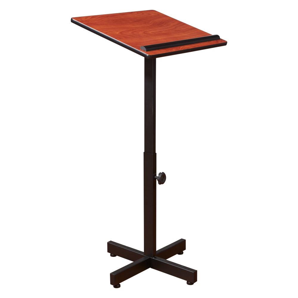 Oklahoma Sound Portable Presentation Lectern Stand, Cherry MPN:#70-Cherry