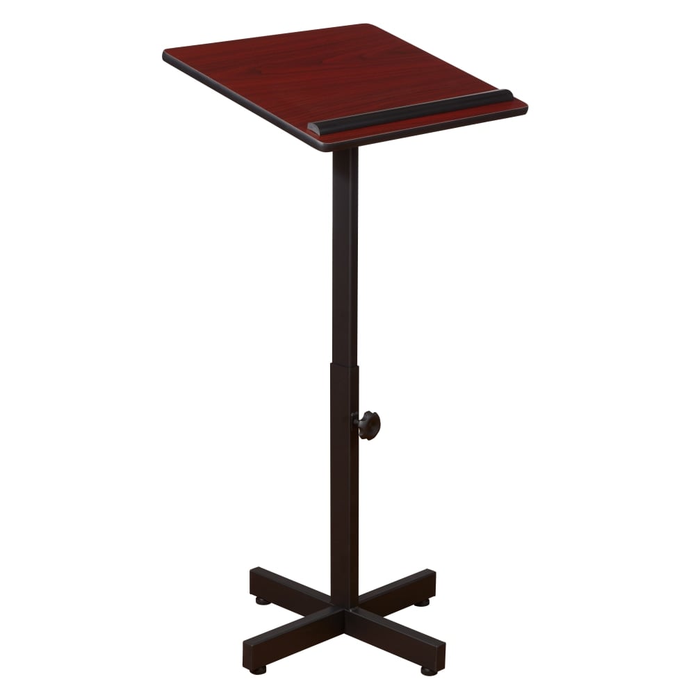 Oklahoma Sound? Portable Presentation Lectern Stand, Mahogany MPN:#70-Mahogany