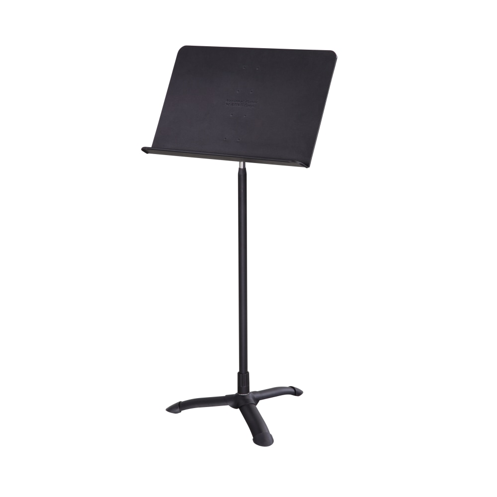 National Public Seating Melody Music Stand, 46inH x 20-1/2inW x 12-1/2inD, Black MPN:82MS