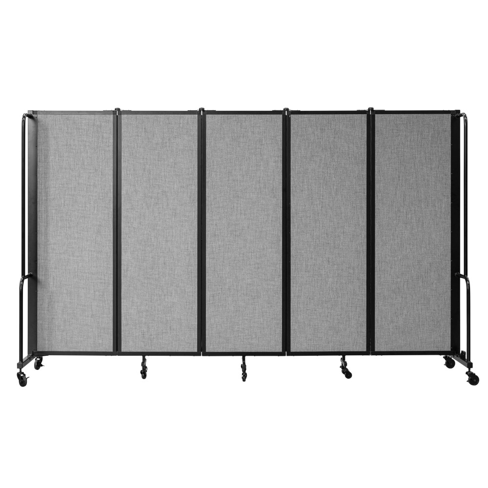 National Public Seating Room Divider, 5-Section, 72inH x 27inW x 118inD, Gray MPN:RDB6-5PT02/1