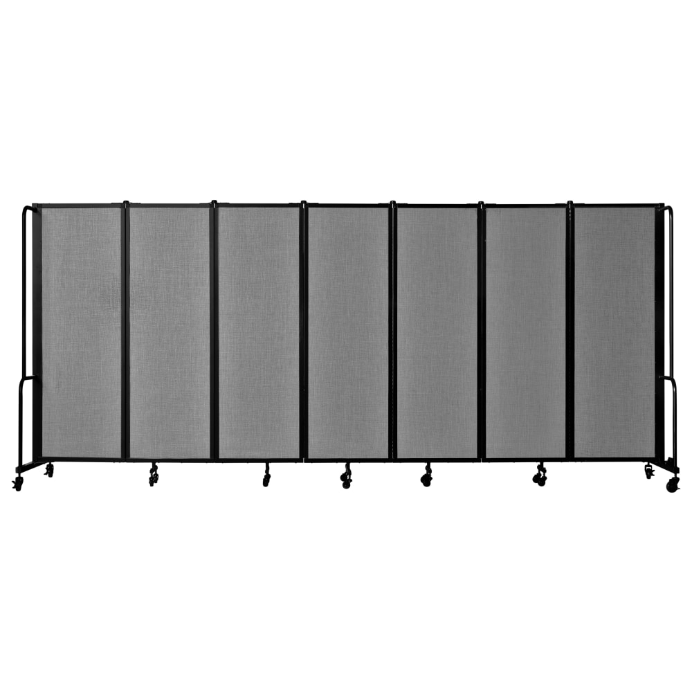 National Public Seating Room Divider, 7-Section, 72inH x 27inW x 164inD, Gray MPN:RDB6-7PT02/1