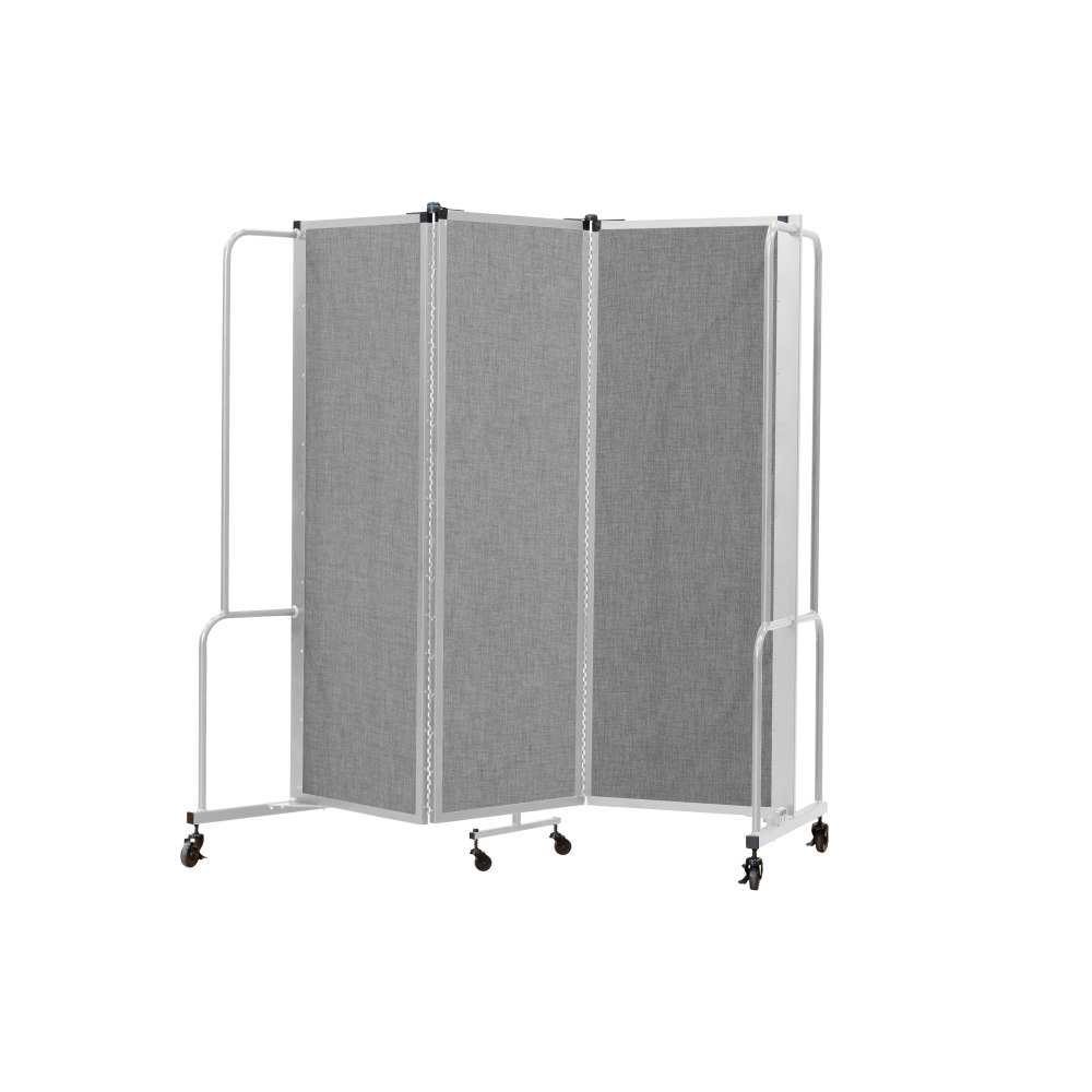 National Public Seating Room Divider, 3 Sections, 72inH x 72inW x 27inD, Gray MPN:RDG6-3PT02