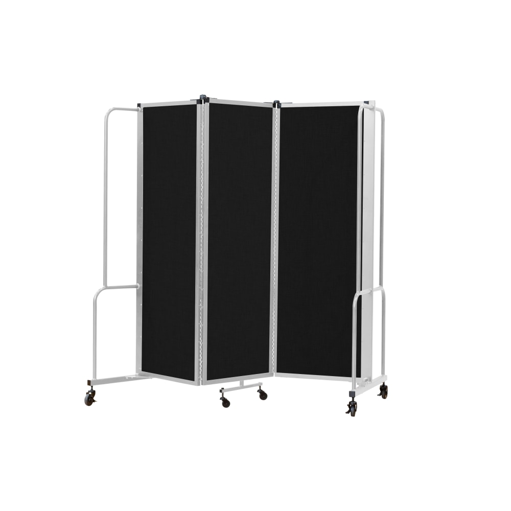 National Public Seating Room Divider, 3 Sections, 72inH x 72inW x 27inD, Black/Gray MPN:RDG6-3PT10