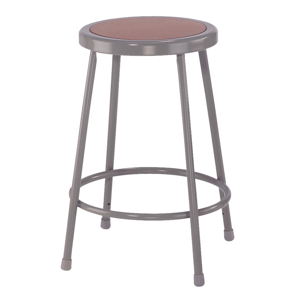 National Public Seating Hardboard Stool, 24inH, Gray MPN:6224/1