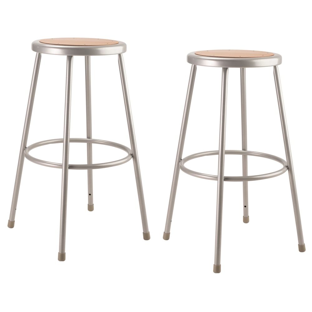 National Public Seating Hardboard Science Stools, 30inH, Brown/Gray, Pack Of 2 Stools MPN:6230/2