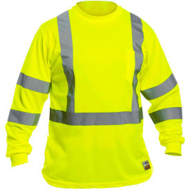 Utility Pro™ Hi-Vis Long Sleeve T-Shirt Class 3 Perimeter Insect Guard Yellow M UHV867-M UHV867-M