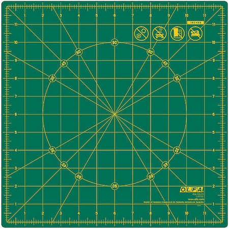 Cutting Mat, Green, L.N. 12'', W.N. 12'' MPN:RM-12S-01