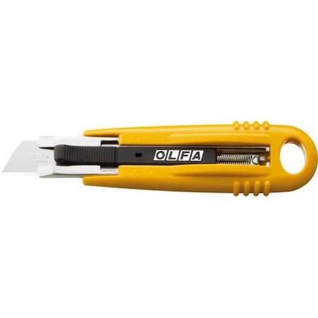 5-3/4 in. L. Self-Retracting Safety Knife, Rounded Safety Blade, ABS MPN:SK-4