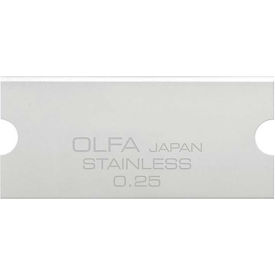 OLFA® GSB-2S/6B 40MM Stainless Steel Glass Scraper Blades for GSR-2 Mini Glass Scraper (6 Pack) 1141614