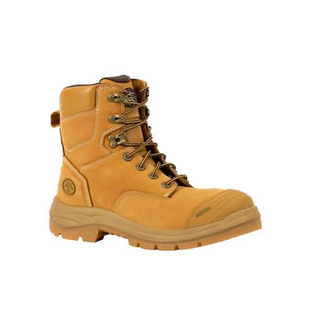Men's 6-Inch Work Boot, 8 1/2 D, Steel Toe, 7 in H, Wheat, 55332 MPN:55332-TAN-085