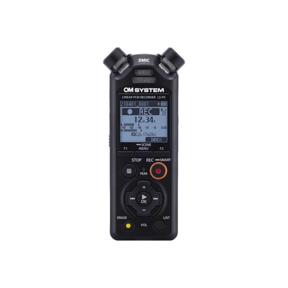 Olympus Linear PCM Recorder LS-P5 - Omni-directional Microphone - 16 GB Flash Memory - SD, SDHC, SDXC Supported - V409180BG000 MPN:V409180BG000
