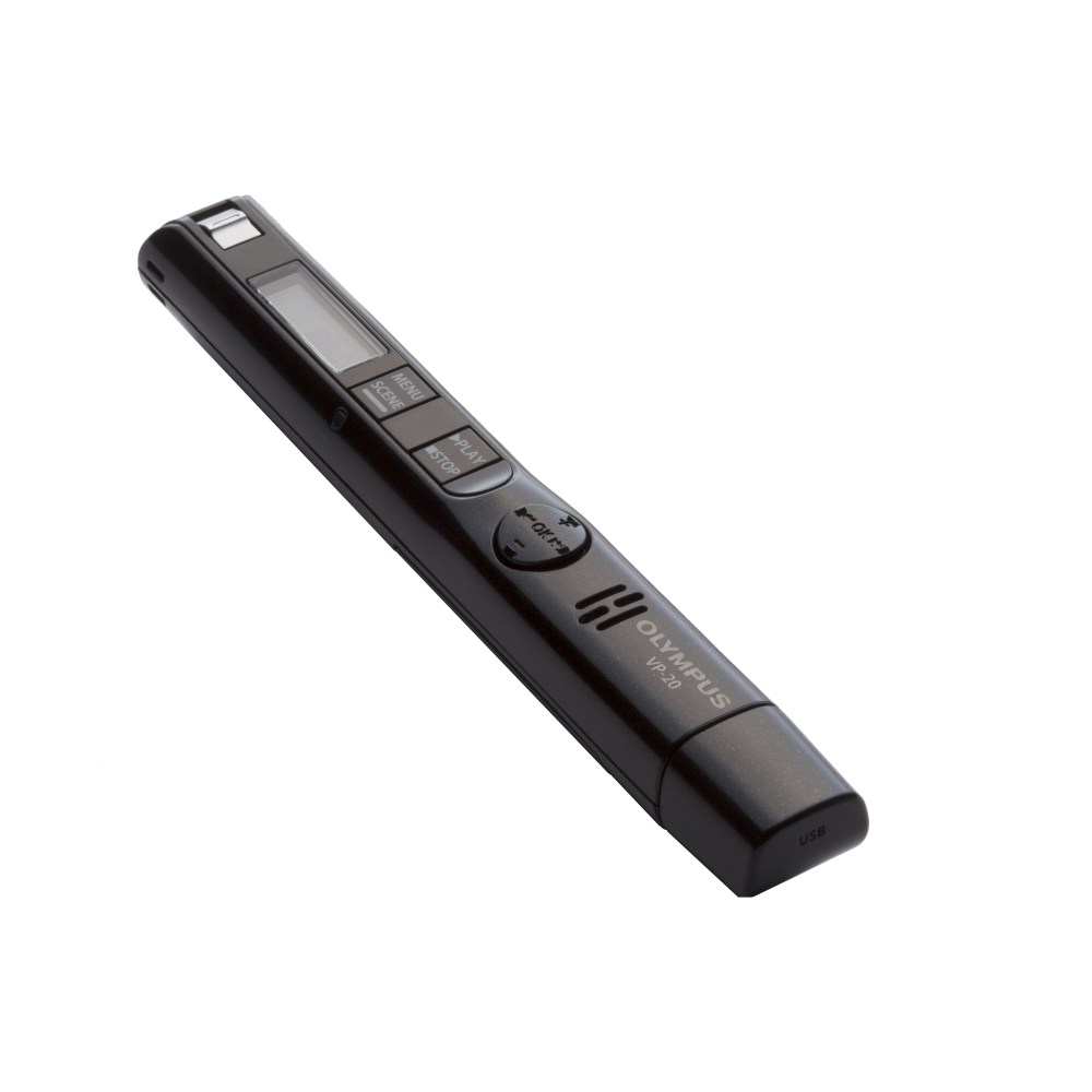 Olympus VP-20 Digital Voice Recorder - [Built-in] Microphone, Speaker - Omni-directional Microphone - V413130BU000 MPN:V413130BU000