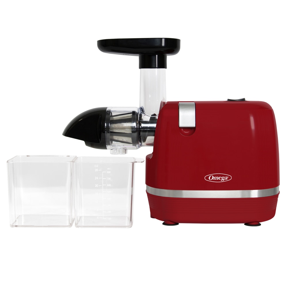 Omega Horizontal Cold Press Juicer, Red MPN:H3000RED
