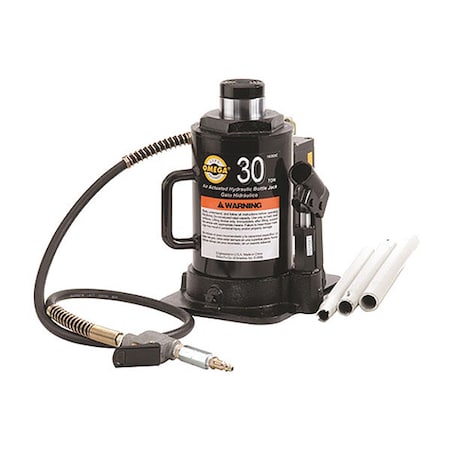 Hydraulic Bottle Jack, Air/Manual, 30 tons MPN:18302C