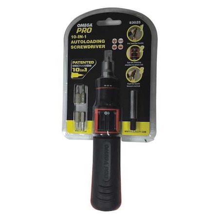 Ratchet Screwdriver, Auto Loading, 10-In-1 MPN:83025