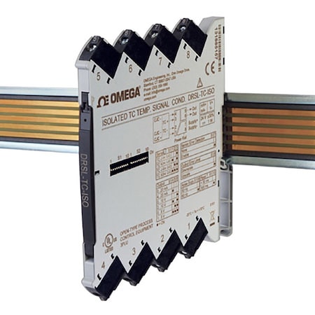 Signal Conditioner: High Accuracy/Pre-Calibrated Temp Ranges Selectable Via Dip-Switches MPN:DRSL-TC-ISO