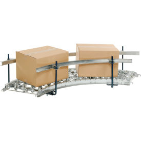 Steel Guard Rail Kit (Pair) for Omni Metalcraft 45 Degree Curved Skate Wheel Conveyor GCBC-45-1.6-A-