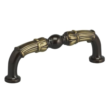 Center to Center Ornate Cabinet Pull Shaded Bronze 3-1/2