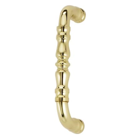 Center to Center Traditional Cabinet Pull Bright Brass 3-1/2