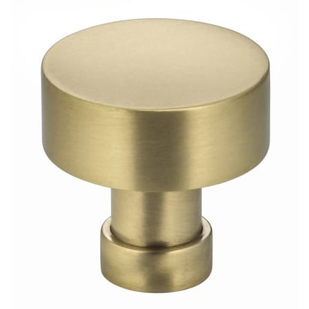 Diameter Round Cabinet Knob Satin Brass 1-1/4