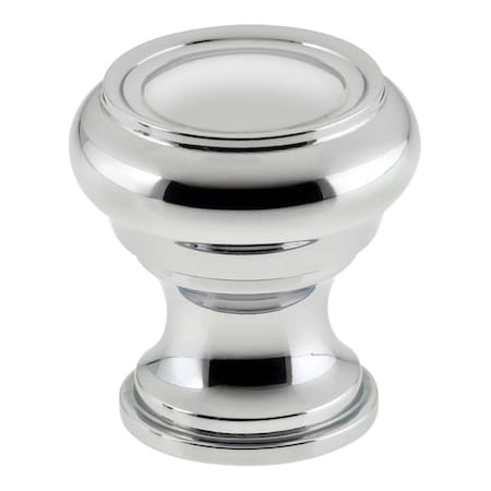 Traditional Cabinet Knob Bright Chrome 1-1/2