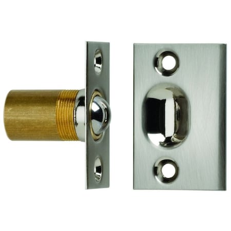 Square Ball Catch with Full Lip Strike Satin Nickel MPN:1600.15