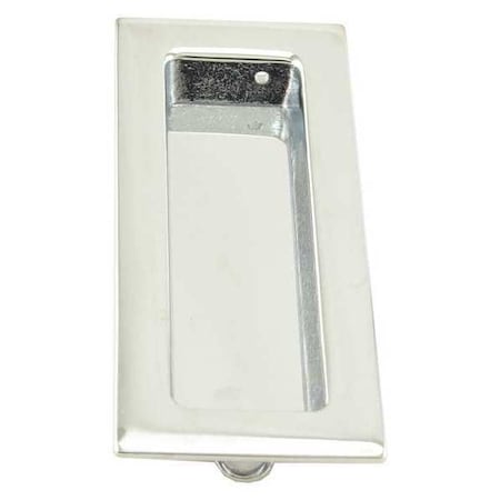 Flush Pull, Solid Brass, Silver MPN:653/00.26