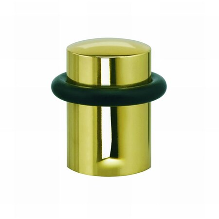 Floor Door Stop Bright Brass 1-1/4