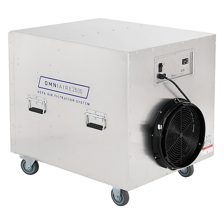 NegativeAirMachine, 2200cfm, Silver, 115VAC MPN:OA2500 PLUS-A