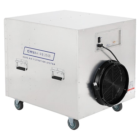 NegativeAirMachine, 1600cfm, Silver, 115VAC MPN:OA2500 PRIME