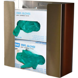 Omnimed Double Stainless Steel Glove Box Holder with Magnet Mount 9-7/8