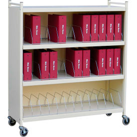 Omnimed® Large Vertical Cabinet Chart Rack 36 Binder Capacity Beige 261536-BG
