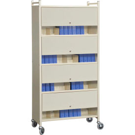 Omnimed® Versa Cabinet Style Rack with Locking Panels 4 Shelves Beige 282140-BG