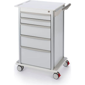 Omnimed Transport Cart with 5 Drawer & 3
