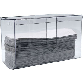 Omnimed PETG Folded Paper Towel Dispenser with Lid Clear 304021