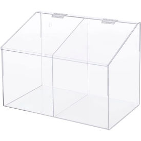 Omnimed Acrylic Compartment Storage Container 2 Compartment 15-3/4