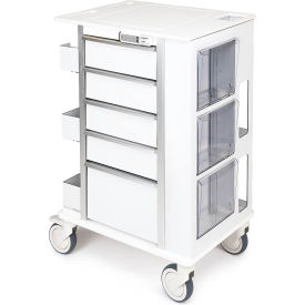 Omnimed Phlebotomy Cart 5 Drawers & E-Lock 23-1/2