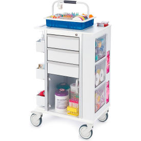 Omnimed Phlebotomy Cart 3 Drawers & Key Lock 23-1/2