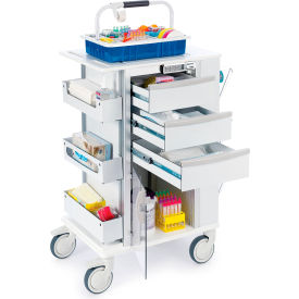 Omnimed Phlebotomy Cart 3 Drawers & E-Lock 24-1/4