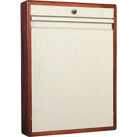 Omnimed® Elite Half Size Wood Frame Wall Desk Self Close Key Lock Beige/Cherry 291533CHR