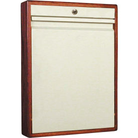 Omnimed® Elite Half Size Wood Frame Wall Desk Manual Close Key Lock Beige/Cherry 291534CHR