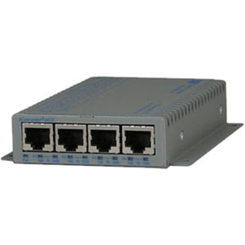 Omnitron Systems iConverter 8482-4-F 4GT Ethernet Switch - 4 Ports - Gigabit Ethernet, Fast Ethernet - 10/100/1000Base-T - 2 Layer Supported - Wall Mountable - Lifetime Limited Warranty MPN:8482-4-F