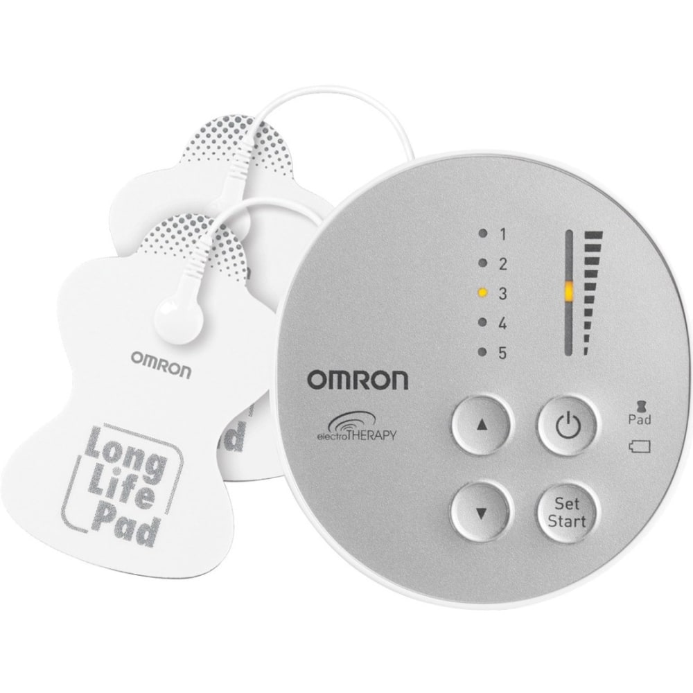 Omron Pocket Pain Pro TENS Unit - Arm, Shoulders, Lower Back, Leg, Foot Transcutaneous Electrical Nerve Stimulation (TENS) Massager - Gray, White MPN:PM400