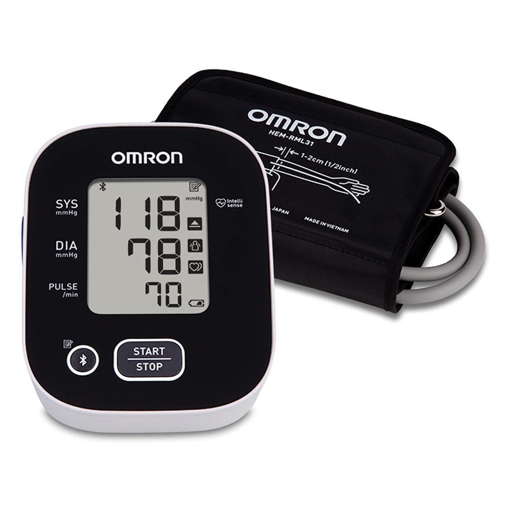 Omron 3 Series Digital Upper Arm Blood Pressure Monitor With D-Ring Cuff, 1 Size, Black/White MPN:BP7150