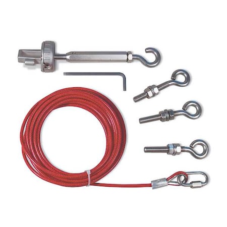 Cable Kit, PVC Covered Steel, 98ft. 5in.L MPN:44506-2730