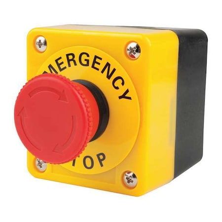 ControlStation, Feed-Thru, PushButton, Red MPN:A22EM02B